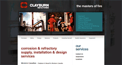 Desktop Screenshot of clayburnrefractories.com